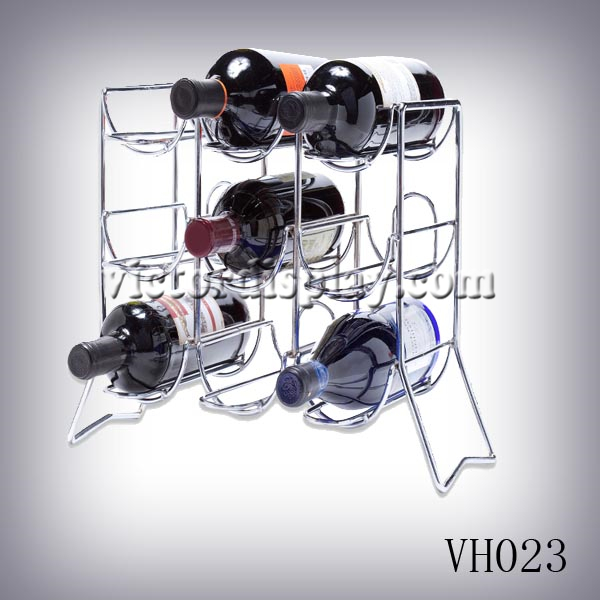 VH023wine Display rack, wine display, red wine display stand, wine display shelf, retail wine rack, iquor store wine display.jpg