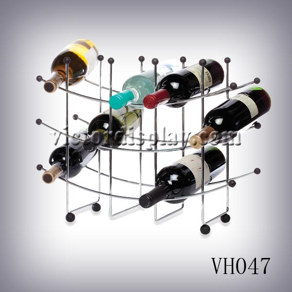 VH047wine Display rack, wine display, red wine display stand, wine display shelf, retail wine rack, iquor store wine display.jpg