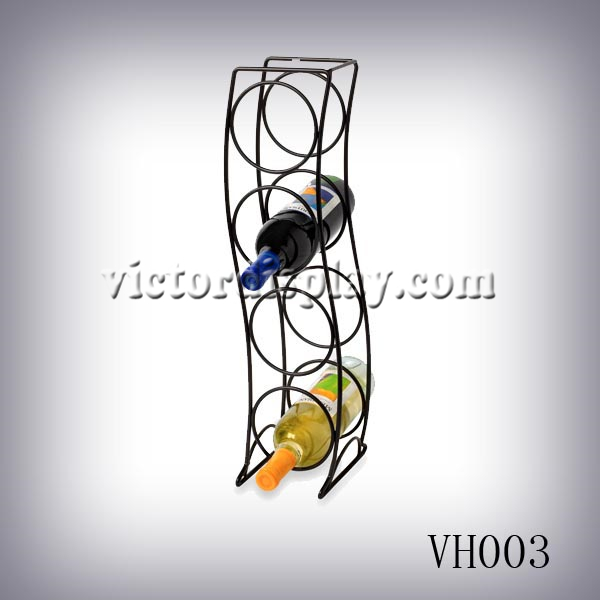 VH003-1wine Display rack, wine display, red wine display stand, wine display shelf, retail wine rack, iquor store wine display.jpg