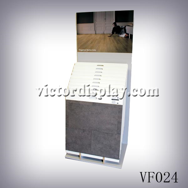 floor covering displays, floor tiles display rack, ceramic tile display stands, hardwood displays, timber floor display racks and custom designed displays VF024.jpg